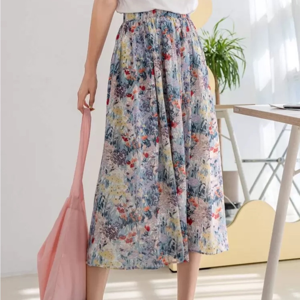 Floral Midi Skirt